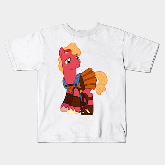 Big McIntosh as Hercules Kids T-Shirt by CloudyGlow